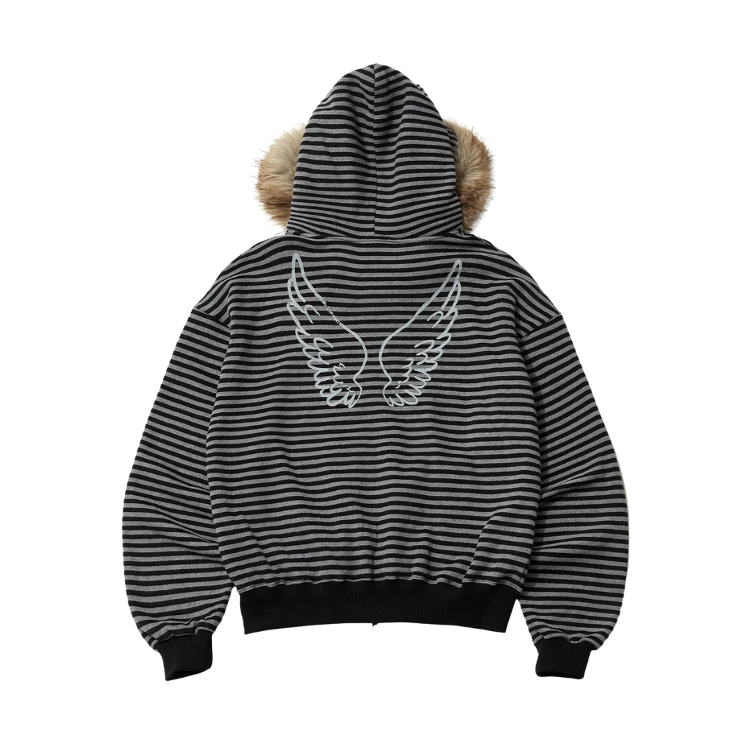 ANGEL FUR ZIP-UP