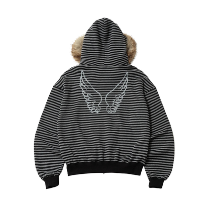 ANGEL FUR ZIP-UP